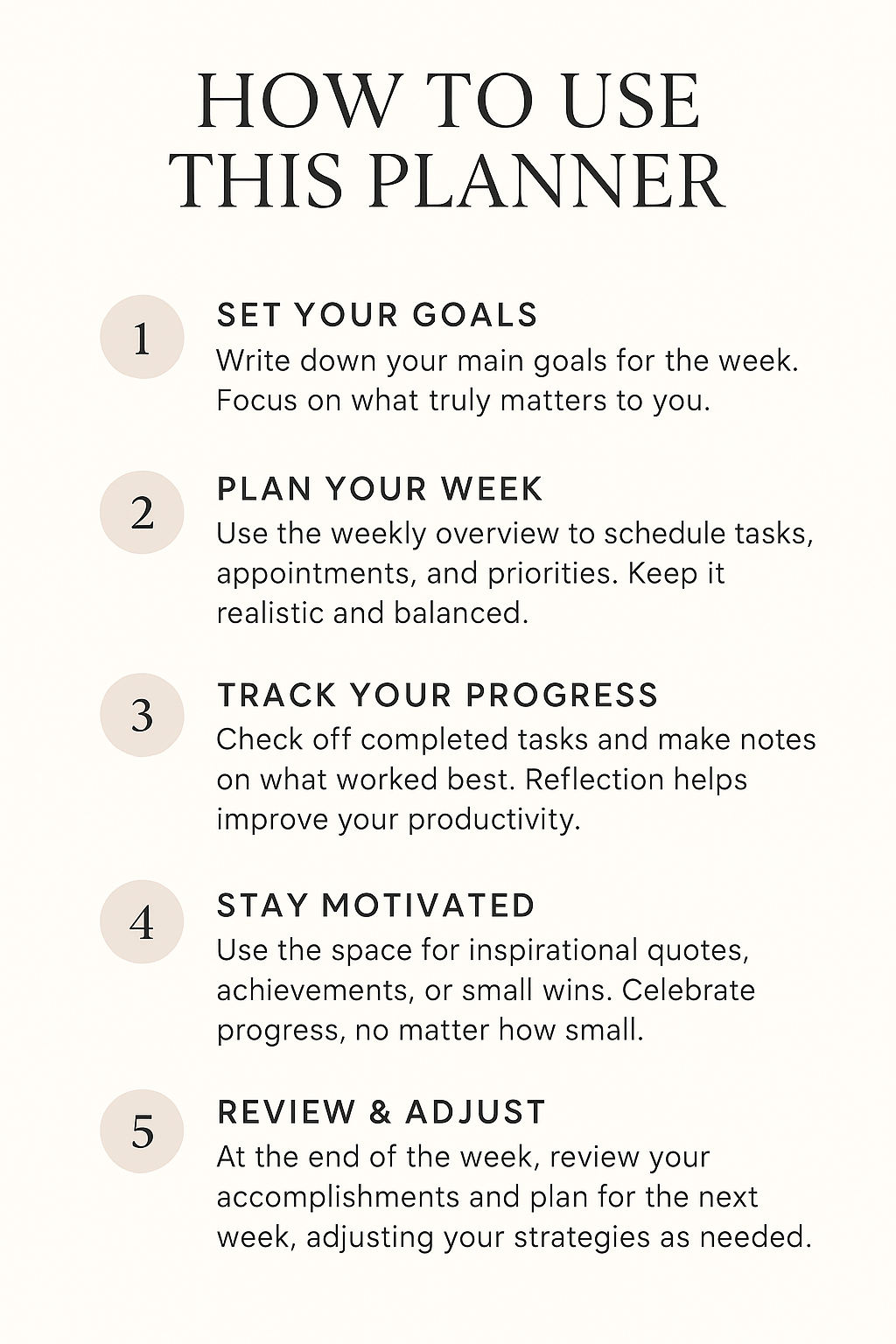 Healthy Fat Burn Meal Planner